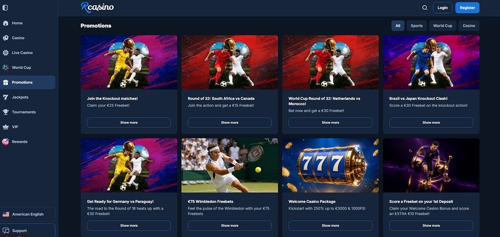 RCasino promotions board